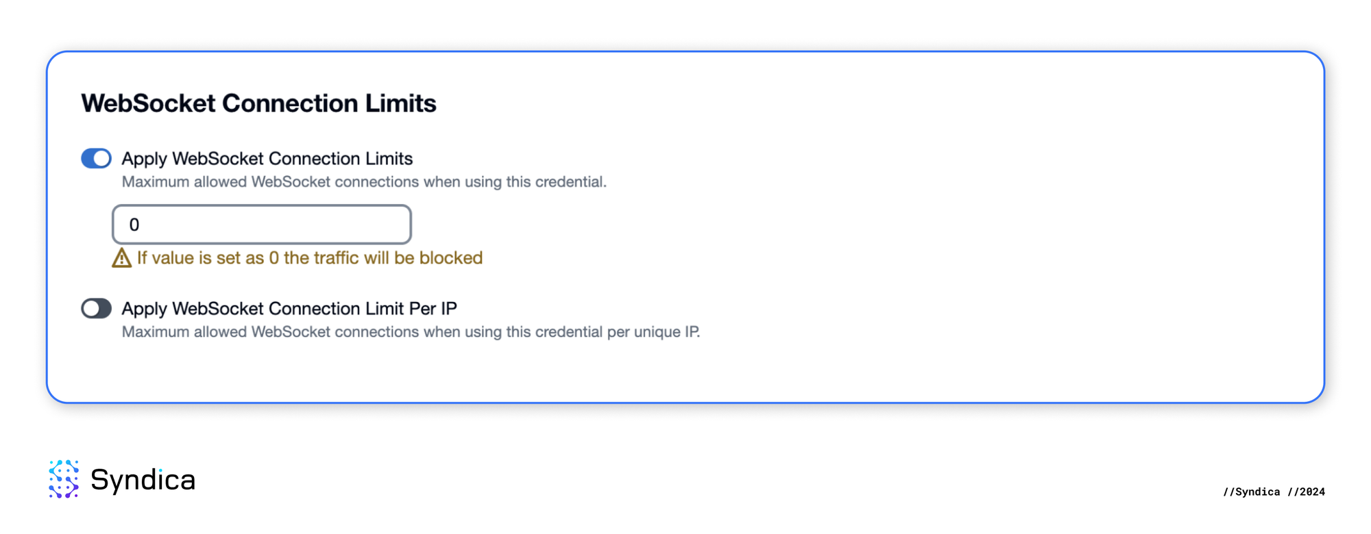 Disable WebSocket connections